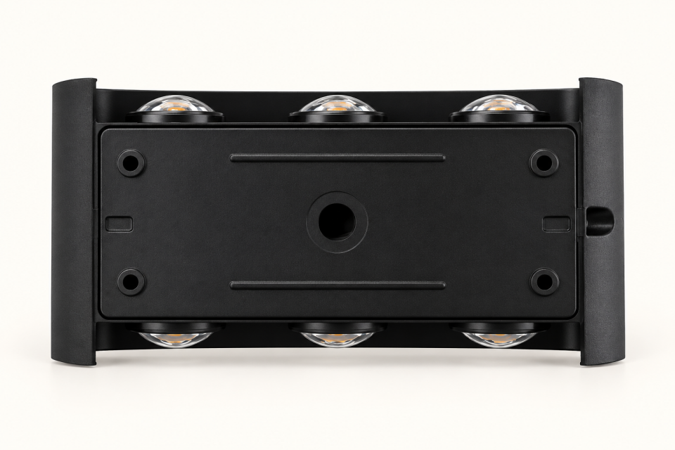 KIALED 12W Çift Yönlü LED Duvar Apliği 3x2 3000K Gün Işığı İç ve Dış Mekan