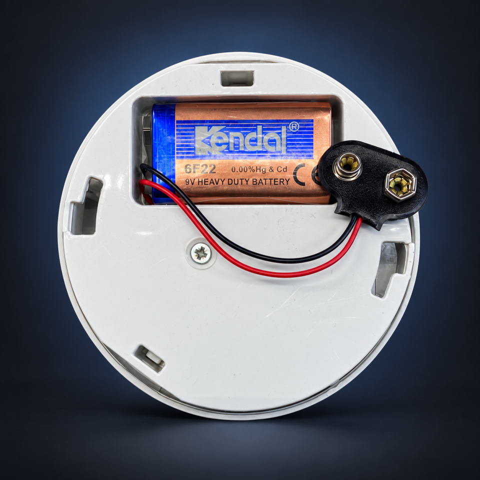 Pars 9V Pilli Duman Dedektörü 85 dB Alarm – Beyaz
