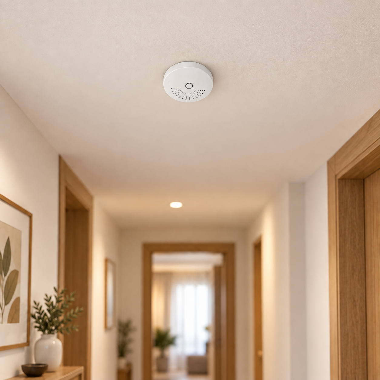 Pars 9V Pilli Duman Dedektörü 85 dB Alarm – Beyaz