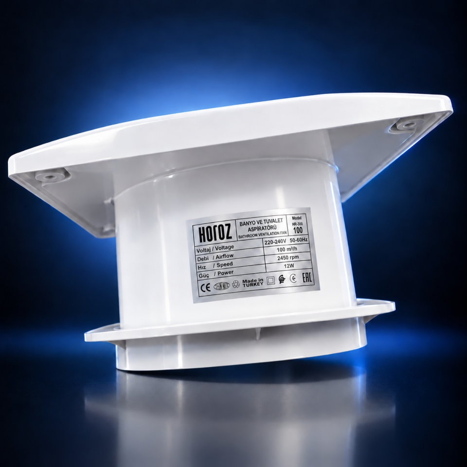 Horoz Electric 100 mm Banyo Aspiratörü 12W | 100 m³/h