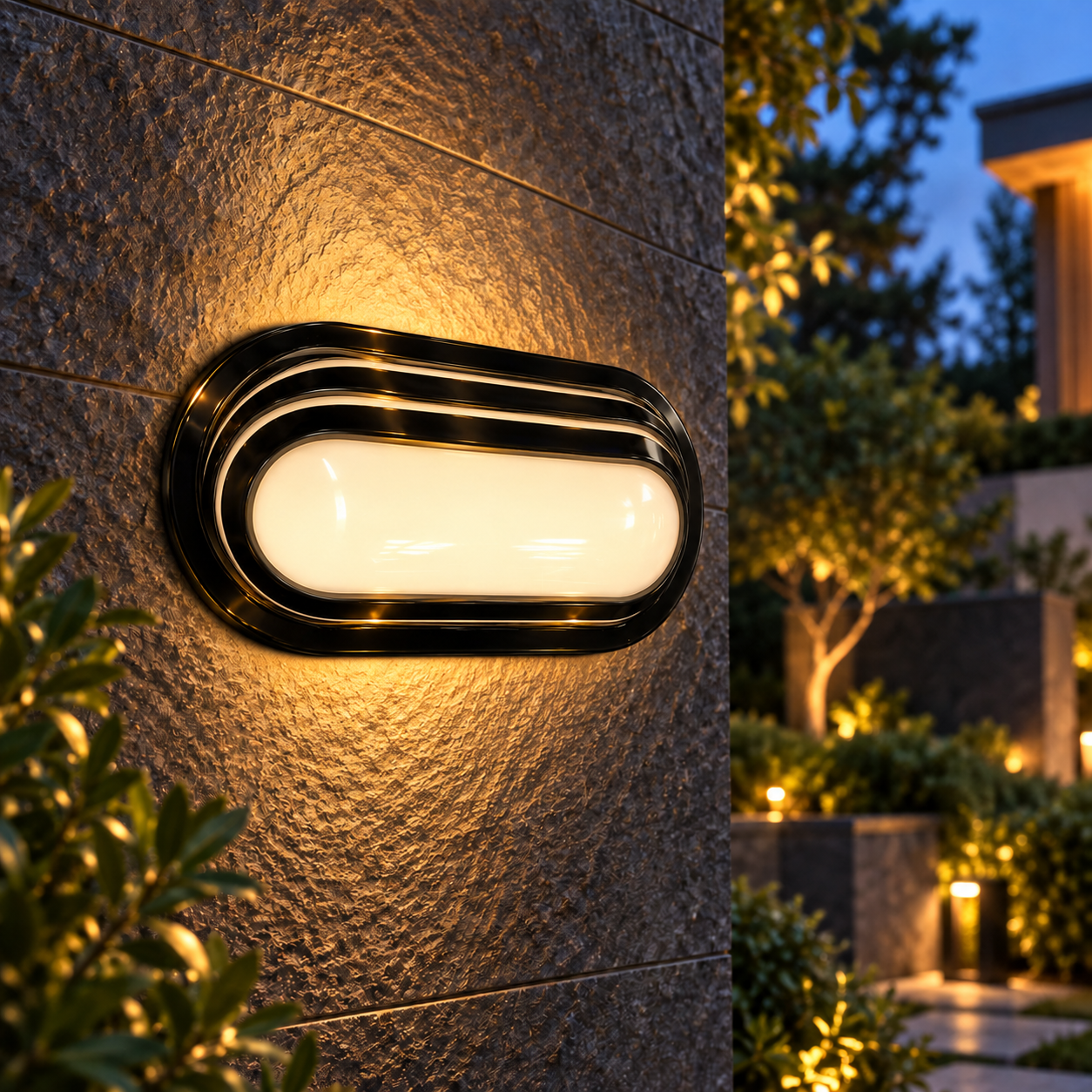 Econa 20W Dış Mekan LED Aplik IP54 3000K Siyah
