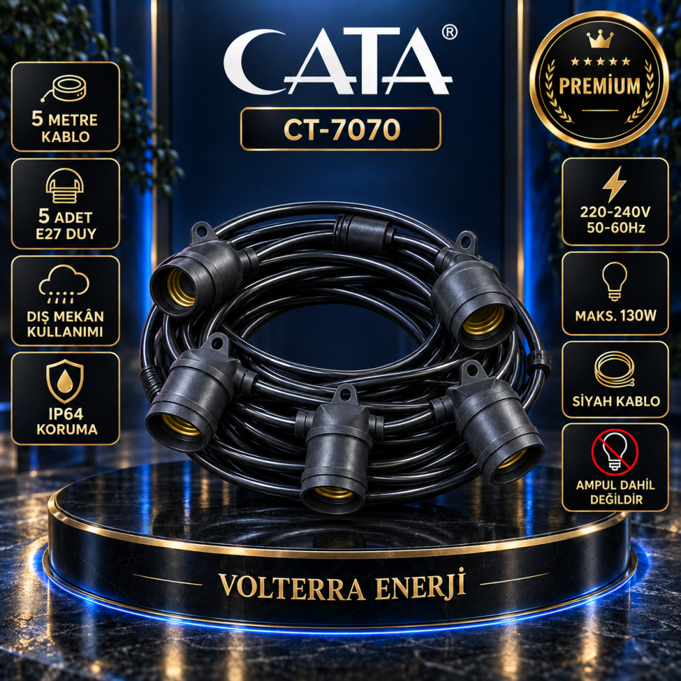 Cata CT-7070 5 Metre 5 Duy Dış Mekan Sarmaşık Armatür
