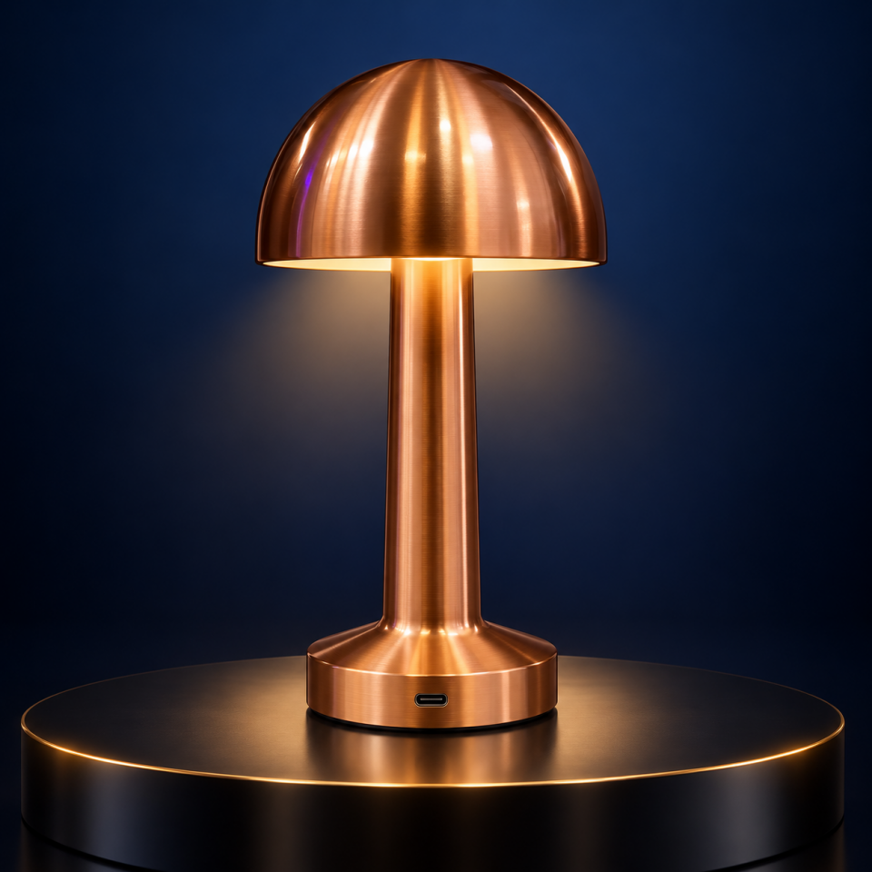 Forest FR-2906 Şarjlı LED Masa Lambası 3 Renk Rose Gold