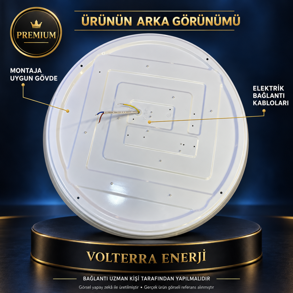 Modern Yuvarlak 3 Renkli LED Avize 6500K 4000K 3000K Beyaz Gri